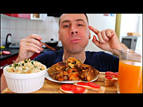 Видео: МУКБАНГ|ПШЕННАЯ КАША С КУРИЦЕЙ, БУТЕРЫ, КАПУСТОЧКА|ОПЯТЬ ЗАТОПИЛИ СОСЕДИ|MUKBANG CHICKEN|REAL SOUND