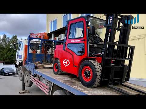 Видео: Выездной тест-драйв вилочного погрузчика EP (завод HANGCHA) CPCD50T8-XS6S