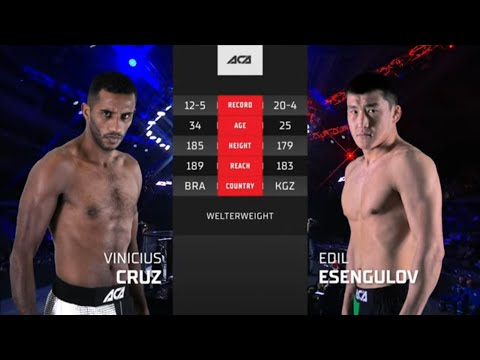 Видео: Винициус Круз vs. Эдил Эсенгулов | Vinicius Cruz vs. Edil Esengulov | ACA 166