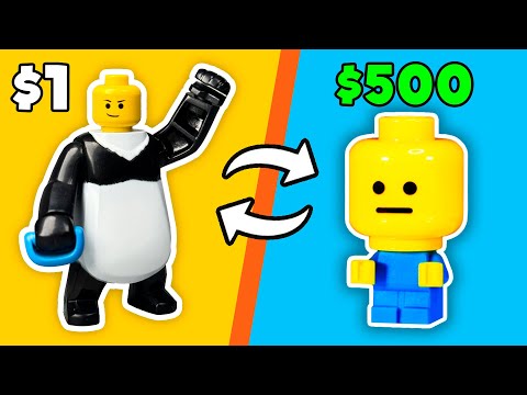 Видео: LEGO МИНИФИГУРКИ за 1$ VS 500$ !