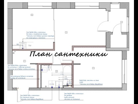 Видео: 7. План сантехники. Поэтапное создание шаблона в Архикад (Archicad).