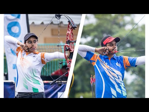 Видео: Парнит Каур против Джоти Сурекхи – золото в блочном женском поединке | Чемпионат Азии по стрельбе...