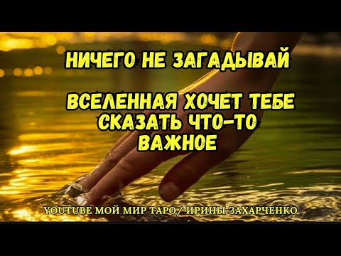 Видео: НИЧЕГО НЕ ЗАГАДЫВАЙ. ВСЕЛЕННАЯ ХОЧЕТ ТЕБЕ СКАЗАТЬ ЧТО-ТО ВАЖНОЕ. 