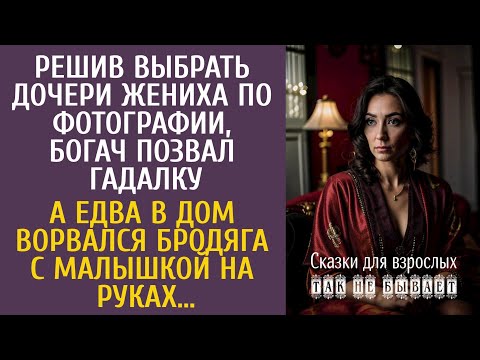 Видео: Решив выбрать дочери жениха по фото, богач позвал гадалку… А едва в дом ворвался бродяга с малышкой…