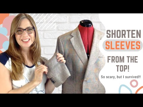 Видео: Как УКОРОЧИТЬ РУКАВА КУРТКИ сверху!