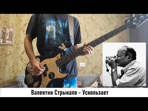 Видео: Валентин Стрыкало - Ускользает BASS COVER + TABS