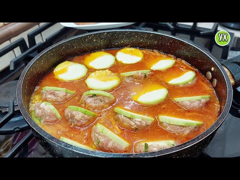 Видео: На ужин быстро и вкусно в одной сковороде: стакан риса, кабачок и жменя фарша.