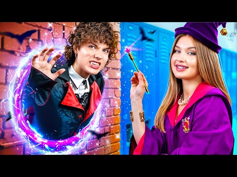 Видео: Ведьма Vs Вампир в Новой Школе! Мой Парень - Вампир