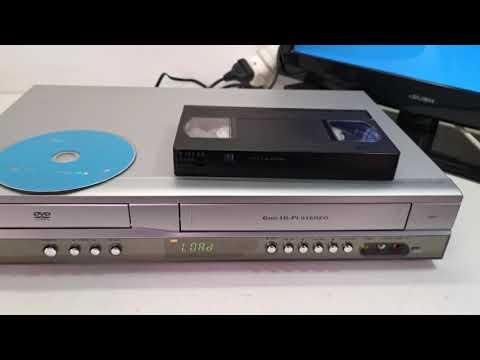 Видео: LG V271 6-головочный Hi-Fi стерео DVD VHS VCR комбинированный видеоплеер