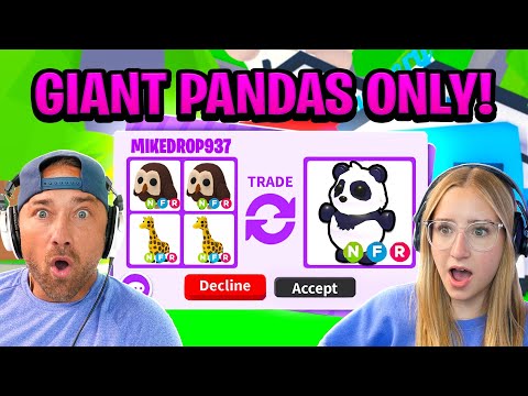 Видео: Обменяйте, чтобы получить НОВОГО редчайшего питомца в «Adopt Me»! *ГИГАНТСКАЯ ПАНДА*