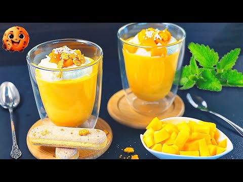 Видео: Только 3 Ингредиента. Рецепт манго мусса за 15 минут.