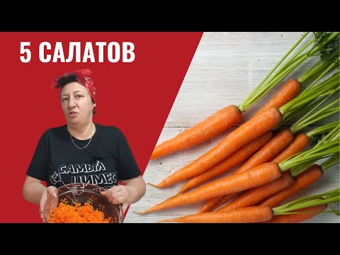 Видео: #246 5 салатов из моркови 🌟 Просто, быстро, оригинально