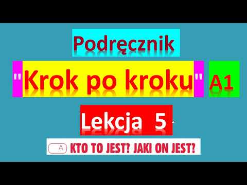 Видео: Krok po kroku A1. Урок 5, часть 1. Język polski.