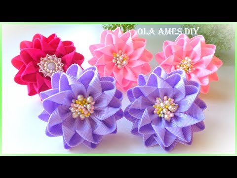 Видео: 😍 Посмотрите какие КРАСИВЫЕ 😍Очень Простые ЦВЕТЫ из ЛЕНТ❤️️DIY Ribbon Flowers/ Flor de Fita/Ola ameS