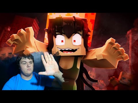 Видео: Zombie Girl 🧠 (Анимация музыкального видео Minecraft) "Macabre Rotting Girl" | Реакция на ZAMination