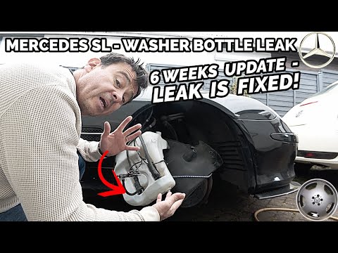Видео: Течь в бачке омывателя Mercedes SL — ОБНОВЛЕНИЕ! Наконец-то устранена!