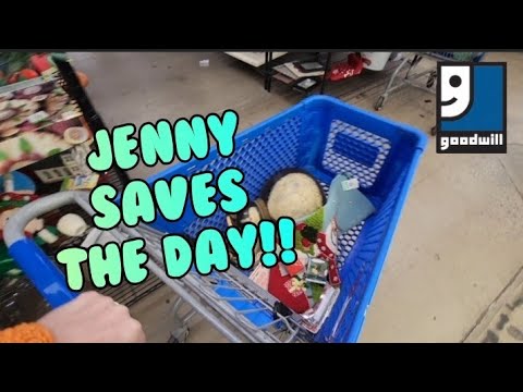 Видео: Дженни спасает положение! — Покупайте вместе со мной — благотворительные магазины Goodwill