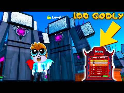 Видео: ИСПОЛЬЗОВАЛИ 100 ГОДЛИ В БЕСКОНЕЧНОМ РЕЖИМЕ В TOILET TOWER DEFENSE