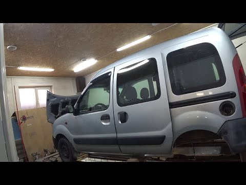 Видео: Renault Kangoo I Репортаж из ямы. Часть 1. Ремонт лонжеронов.