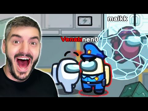 Видео: ПОЛИЦАЙ в Among Us ме ХВАНА в крачка