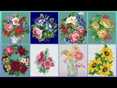 Видео: #1 Потрясающие и элегантные схемы для вышивки крестом/Идеи дизайна вышивки чарсути. Ручная вышивка.
