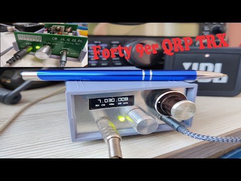 Видео: QRP 40м ТПП трансивер Forty 9er из Китая. Модификация с DDS синтезатором.