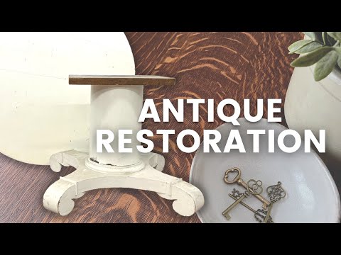 Видео: Переделка антикварного обеденного стола в стиле ампир в комиссионном магазине