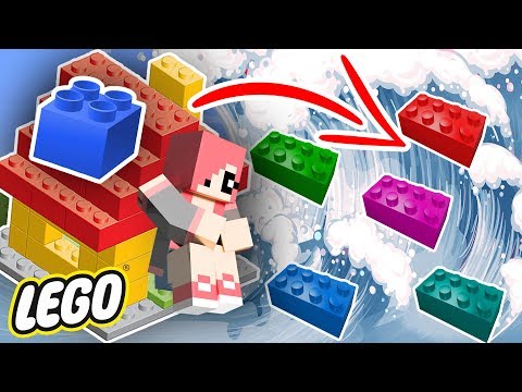 Видео: ЦУНАМИ ИЗ ЛЕГО ПРОТИВ ДОМА БАЗЫ ИЗ ЛЕГО В МАЙНКРАФТ