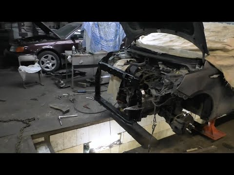 Видео: КИА РИО подрихтовал пятки, зашил лонжерон