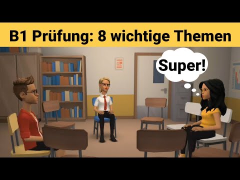 Видео: Устный экзамен по немецкому языку B1 | Планируем что-то вместе/диалог | 8 важных тем | говорить