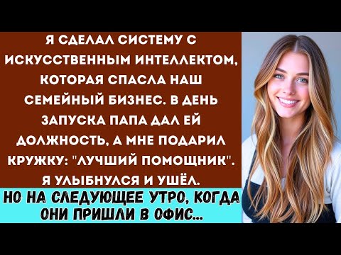 Видео: Я создал искусственный интеллект, который спас нашу семейную фирму — но в день запуска меня назвали