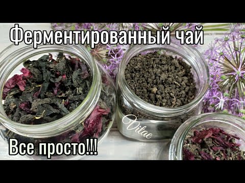 Видео: ФЕРМЕНТИРОВАННЫЙ ЧАЙ-простой рецепт из листьев и лепестков дома,основной принцип.