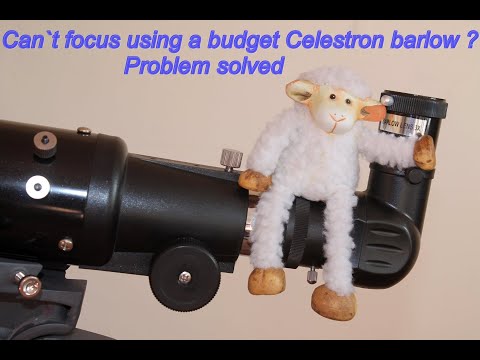 Видео: Celestron Powerseeker 3x Barlow. Невозможно сфокусироваться — решено.