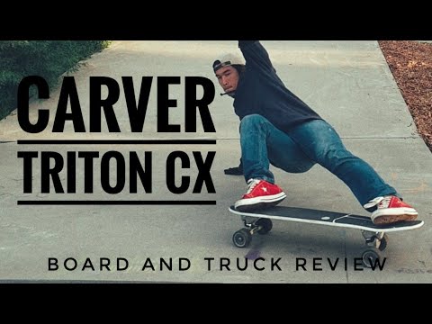 Видео: Обзор грузовиков Carver Triton Series / CX | обзор сёрфскейта