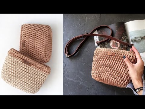 Видео: Простая сумка крючком. ЧАСТЬ 1 Мастер-класс. Вяжем дно, идеальный овал столбиками в раскол SHODDI