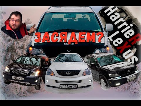 Видео: Toyota Harrier / Lexus RX Msk вне дорог (зима)