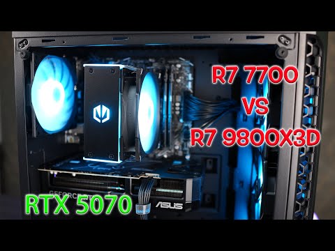 Видео: Коя е НАЙ - добрата комбинация за бюджет около 3000лв!? - R7 7700 или 9800X3D с 5070?