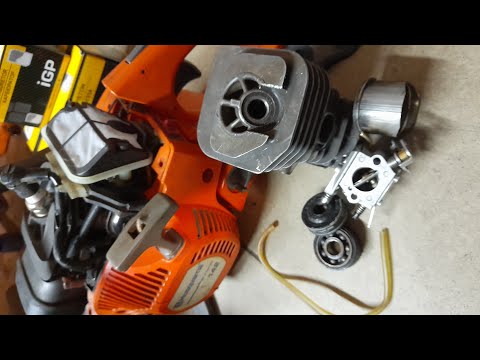 Видео: Хускварна 142 - полный капремонт. Husqvarna 142 - major repairs