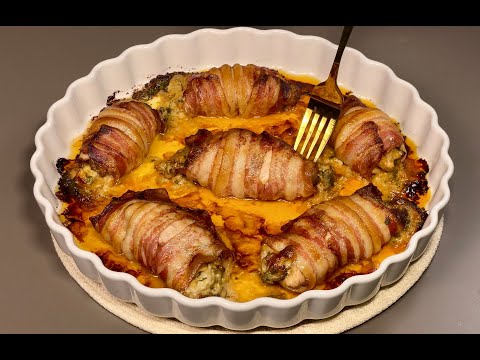 Видео: Сможете ли вы приготовить этот вкусный ужин❓ Он состоит из бекона, овощей и грибов!