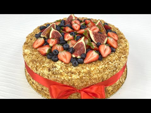 Видео: Наполеон с кремом пломбир! Самый вкусный!