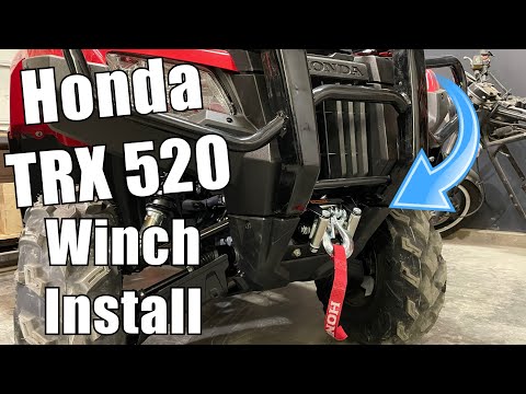 Видео: Как установить лебедку Honda TRX 520 / WARN WINTCH / MAX’S MOTO SHOP