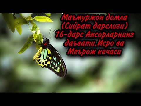 Видео: Маъмуржон домла(Сийрат дарслиги)16-дарс Ансорларнинг даъвати.Исро ва Меърож кечаси