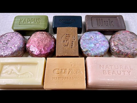 Видео: ASMR soap cutting 🤎 Резка мыла АСМР