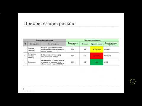 Видео: PM_06: Планирование проекта. Управление рисками