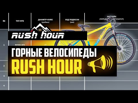 Видео: Горные велосипеды RUSH HOUR. RX, XS, LS, LX, RF / ПРО [БРЕНДЫ]