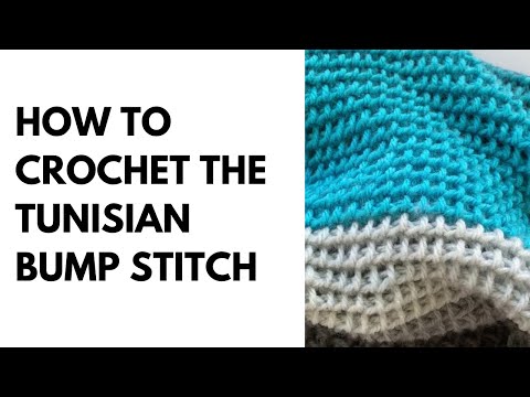 Видео: Как: урок по тунисскому вязанию крючком, шишечка