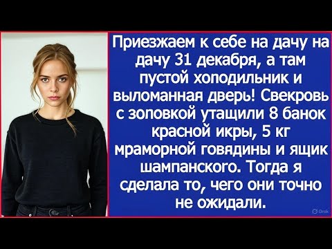 Видео: Мы приехали к себе на дачу 31 декабря, а там пустой холодильник и выломанная дверь!