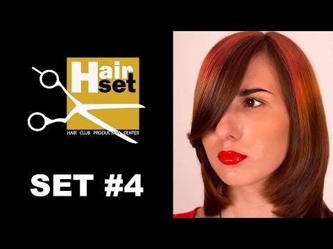 Видео: HAIR SET # 4 (Inspire Wella, креативное окрашивание, макияж, стрижка, накрутка - GB, RU)