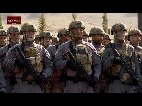 Видео: Жапаров менен Ташиев "Альфа" аскерлеринин даярдыгын көрдү