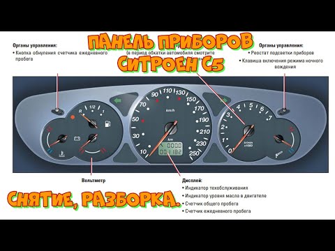 Видео: Панель приборов Citroen C5-1.